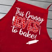 Personalised Apron-Loves To Bake image