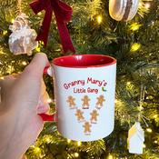 Personalised Christmas Mug - Gingerbread Gang image
