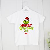 Merry Grinchmas-White T-Shirt