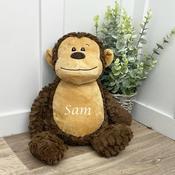 Personalised Embroidered Teddy-Monkey (Different Thread Colours)