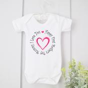 Personalised Mother's Day Vest - Circle Love Heart