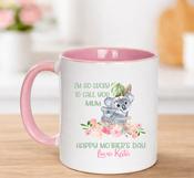 Personalised Mother’s Day Mug-Koala Pink image