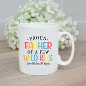 Personalised Father’s Day Mug-Wild Kids ("First" Is Optional)