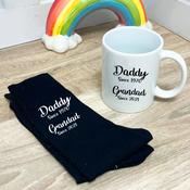 Personalised Bundle Father’s Day Mug &amp;amp; Sock Bundle-Grandad Since