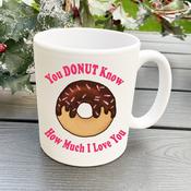 Personalised Valentine’s Mug-DONUT image