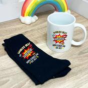 Personalised Father’s Day Mug &amp;amp; Sock Bundle -Superdad