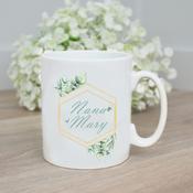 Personalised Mug-Gold Leaf Banner image