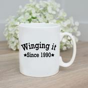Personalised Father’s Day Mug-Winging It Since