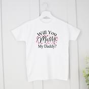 Personalised T-shirt-Will You Marry My Daddy? (4) image