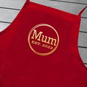 Personalised Mother's Day Apron-Circle Est. image