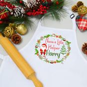 Personalised Christmas Apron-Little Helper Wreath(Kids) image