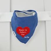 Personalised Father's Day Billy's Bib-Heart image