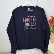 Christmas Adult Sweatshirt-Holly Jolly image