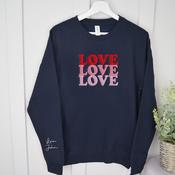 Valentine's Day Sweatshirt-Love, Love, Love image