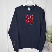 Valentine's Day Sweatshirt-Retro Love image