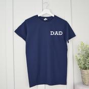 Personalised Father's Day Adult T-Shirt-Dad-Birth Dates image