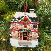 New House Family of 5 Personalised Christmas Decoration image