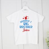Personalised Big Brother T-Shirt - No.1 Big Brother