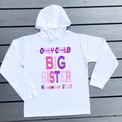 Personalised Hoodie - Sibling Only Child