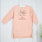 Personalised Easter Jumper Dress-Bunny Face image