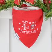 Billy's Bib-Red Penguin 1st Christmas image