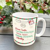 Personalised Christmas Mug - Santa Postcard