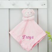 Bear Satin Trim Comforter-Pink Or Blue image