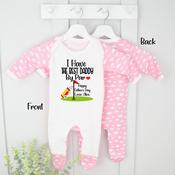 Personalised Father's Day Baby Grow-Best Daddy By Par(Multiple Colours)