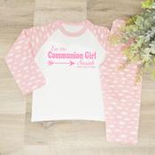 Personalised Kids Communion Pyjamas - Communion Girl Arrow image