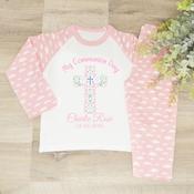 Personalised Kids Communion Pyjamas-Decorative Cross image