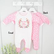 Personalised Mother's Day Baby Grow-World's Greatest (Pink Or Blue Cloud) image