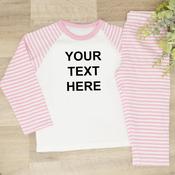 Personalise Your Own Design Kids Pyjamas-Create Your Own Design (Pink) image