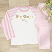 Personalised Sibling Kids Pyjamas-Big Sister-Classic