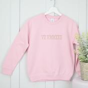 Personalised Communion Sweatshirt-Numerals (Pink) image