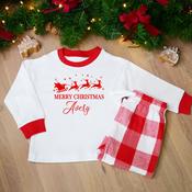 Personalised Kids Christmas Pyjamas-Merry Christmas