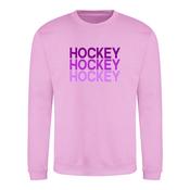 Hockey Hockey Hockey Lavender Sweater with Purple