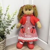 Personalised Rag Doll - Red Ladybird