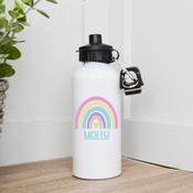 Personalised Water Bottle-Rainbow