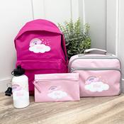 Personalised School Bundle (school bag, lunch bag, pencil case &amp;amp; bottle) - Unicorn
