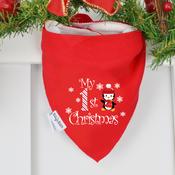 Billy's Bib-Red Penguin 1st Christmas