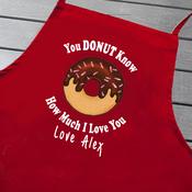 Personalised Valentines Apron-Donut image
