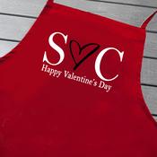 Personalised Valentines Apron-Initials image