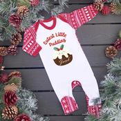 Personalised Christmas Baby Gro-Cutest Little Pudding