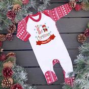 Personalised Christmas Baby Gro-Penguin 1st Christmas (Multiple Designs)