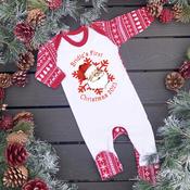 Personalised Christmas Baby Gro-Santa SnowFlake(Multiple Designs)