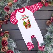 Personalised Christmas Baby Gro-Staying Up For The Toy Show Santa (Multiple Designs)