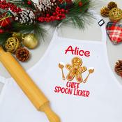 Personalised Christmas Apron-Chief Spoon Licker(Kids) image