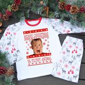 Personalised Kids Christmas Pyjamas-Home Alone