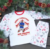 Personalised Kids Christmas Pyjamas-Mbappé
