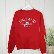 Personalised Holiday Sweater Kids/Adults-Lapland Santa Village Colourful